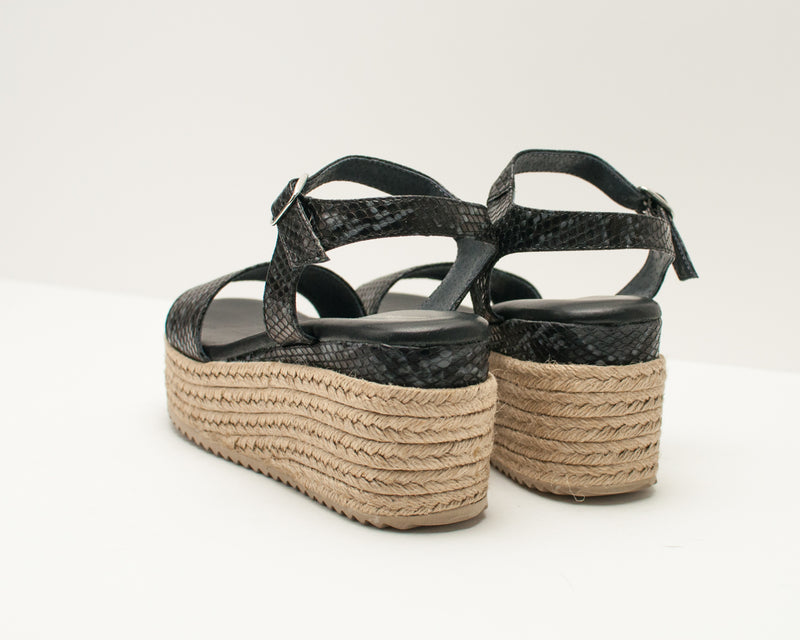 SEIALE - SANDALS -  MADEIXA NEGRO