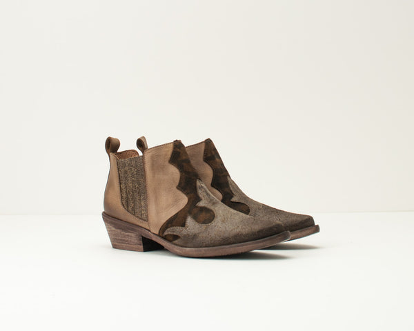 VERACRUZ - LOW HEEL LEATHER BOOTIES - TOMKO