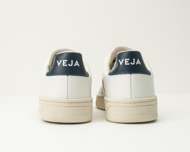 ZAPATILLA - VEJA - V-12 LEATHER EXTRA WHITE MARSALA NAUTICO XD021955B HOMBRE