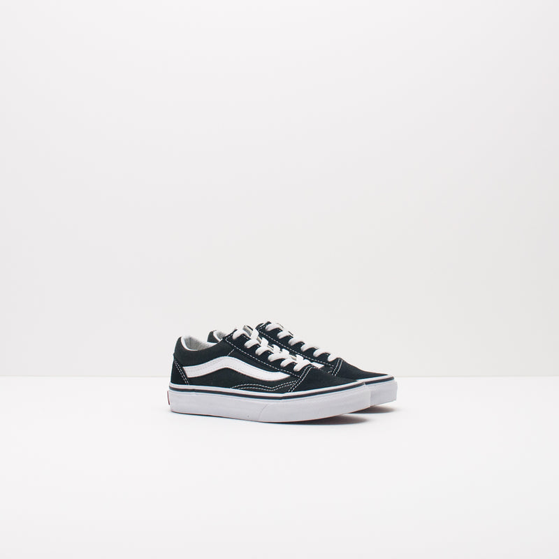 ZAPATILLA DE NIÑA Y NIÑO - VANS - OLD SKOOL BLACK TRUE WHITE VN000W9T6BT