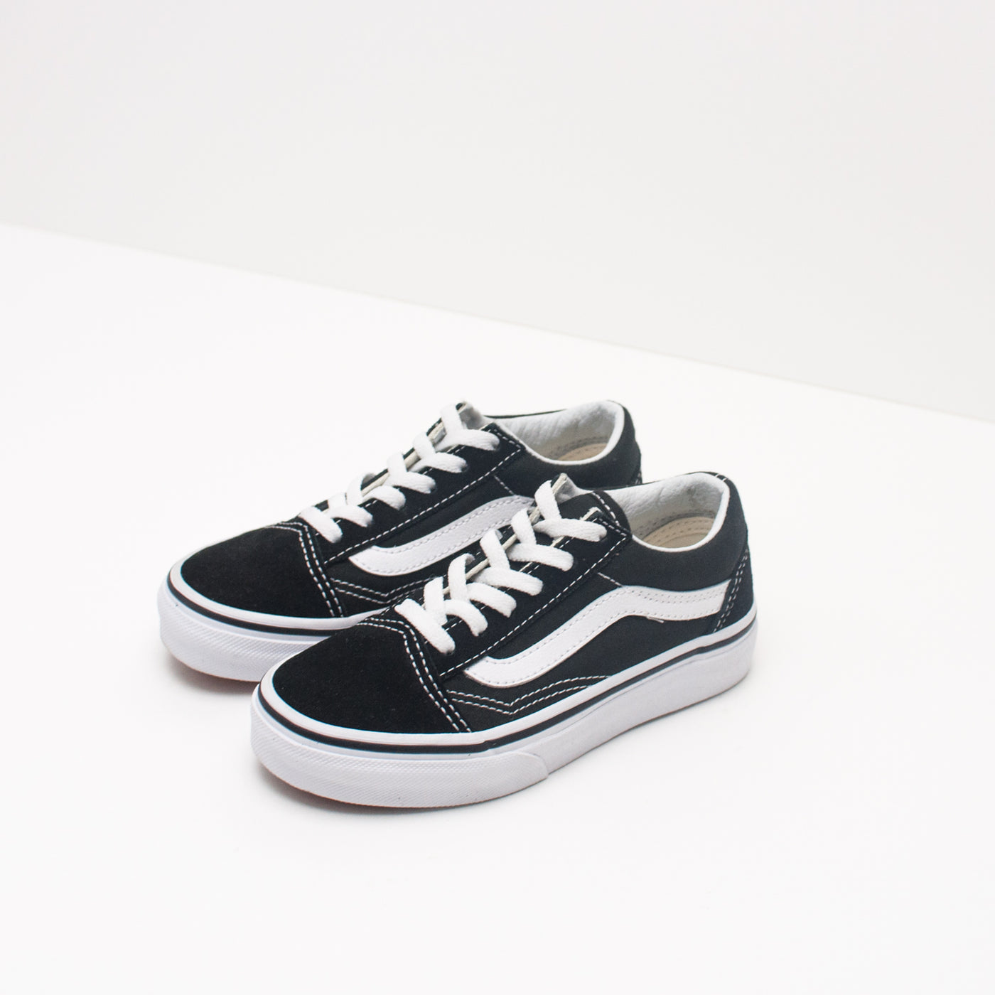 Vans negras para niña hotsell
