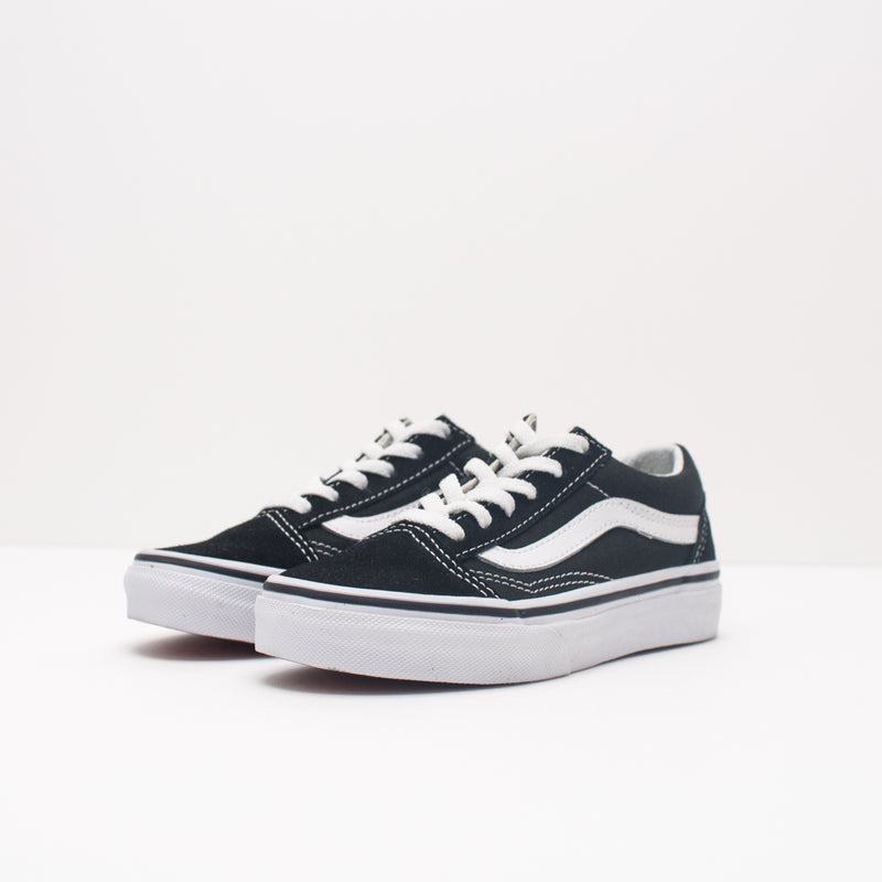 ZAPATILLA DE NIÑA Y NIÑO - VANS - OLD SKOOL BLACK TRUE WHITE VN000W9T6BT