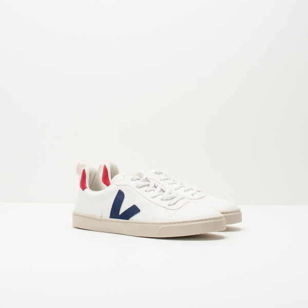 ZAPATILLA DE NIÑA Y NIÑO - VEJA - SMALL V-10 LACE CWL WHITE COBALT PEKIN CXL072173