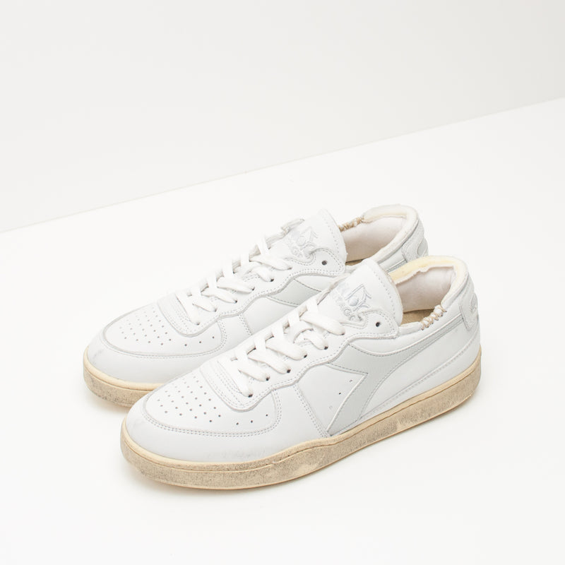 SNEAKERS DIADORA HERITAGE 176282450 MI BASKET ROW CUT WHITE BLUE