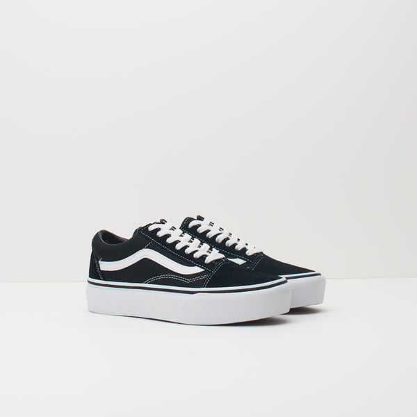 ZAPATILLA - VANS - UA OLD SKOOL PLATFORM BLACK WHITE VN0A3B3UY281