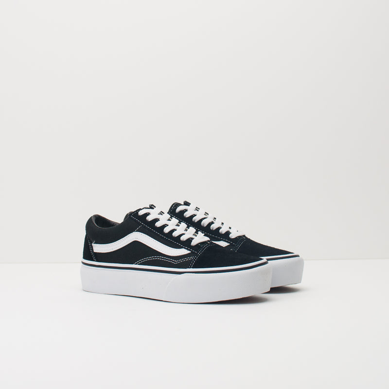 ZAPATILLA - VANS - UA OLD SKOOL PLATFORM BLACK WHITE VN0A3B3UY281