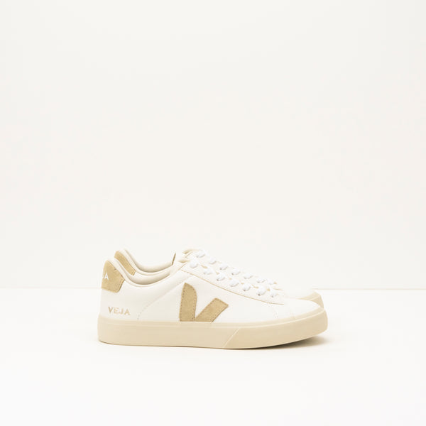 ZAPATILLA - VEJA - CAMPO CHROMEFREE LEATHER EXTRA WHITE ALMOND-3