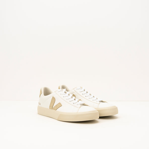 ZAPATILLA - VEJA - CAMPO CHROMEFREE LEATHER EXTRA WHITE ALMOND