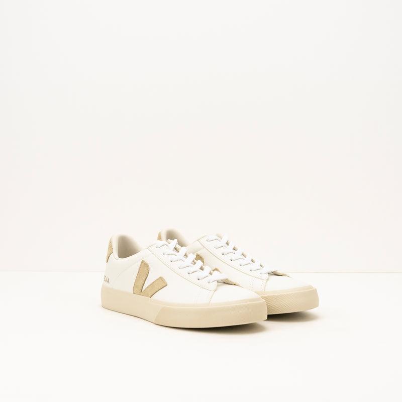 ZAPATILLA - VEJA - CAMPO CHROMEFREE LEATHER EXTRA WHITE ALMOND