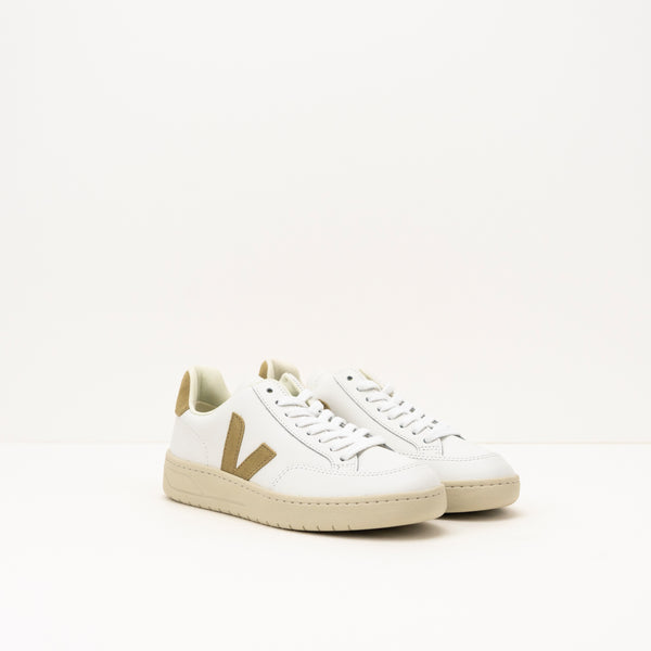 ZAPATILLA - VEJA - V-12 LEATHER EXTRA WHITE DUNE